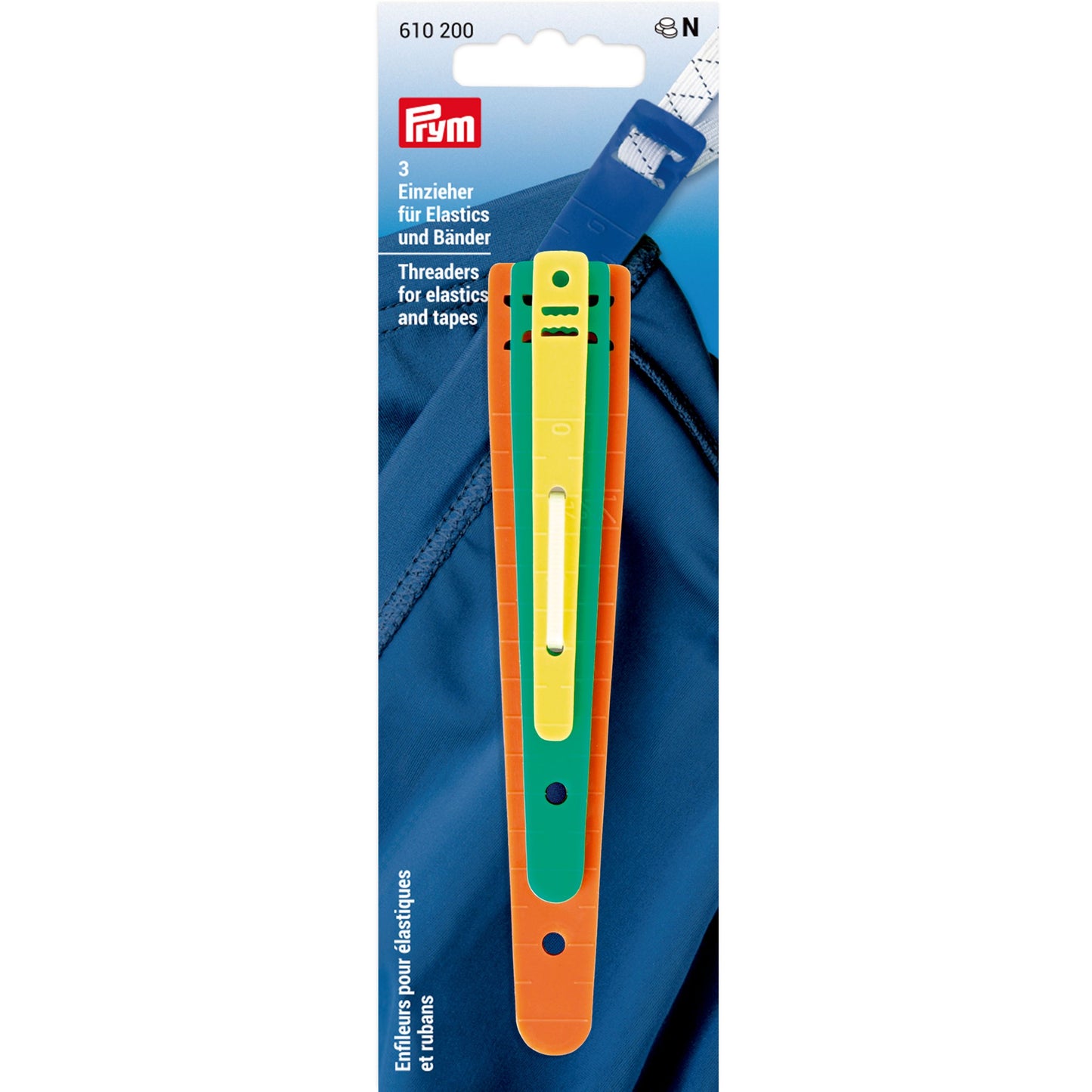 Prym Threaders for elastic and tape (3 pack)