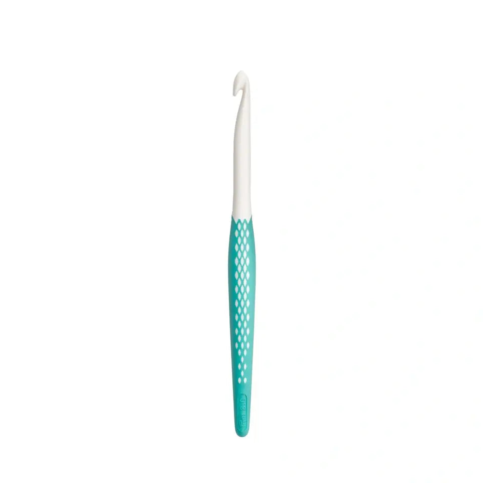 Wool crochet hooks, prym.ergonomics, 8 mm/17cm mint