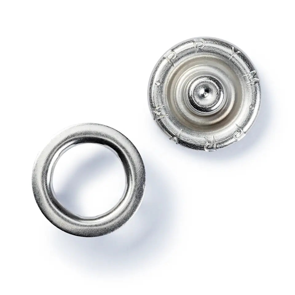 Prym Non-sew press fasteners jersey, 10mm, silver