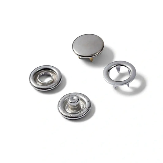 Prym Jersey fastener - 10mm silver finish