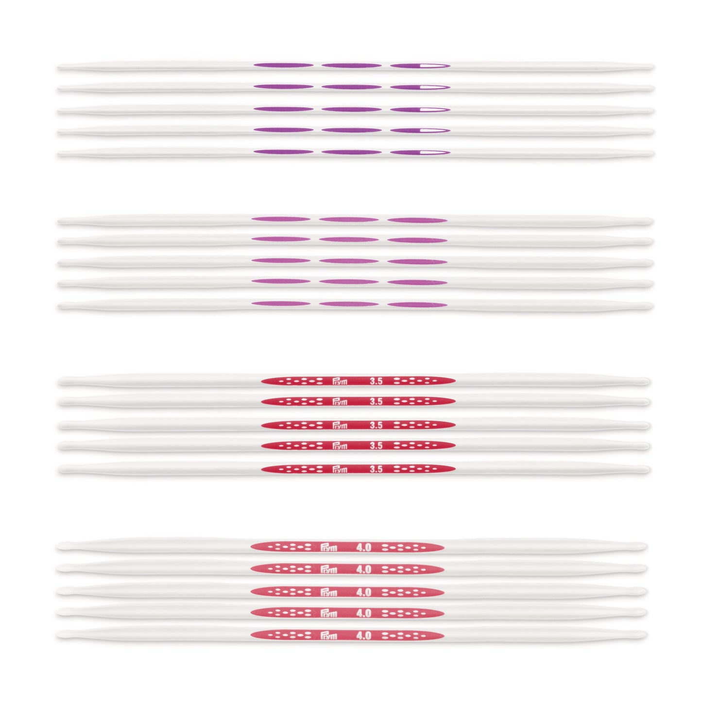 Double-pointed knitting needles set, prym.ergonomics 2.5-4.0mm, 20cm