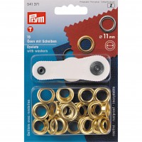 Prym Eyelet With Washer and Tool - 11mm gold