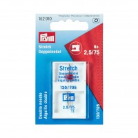 Prym Stretch double sewing machine needles, 130/705, 75/2.5mm