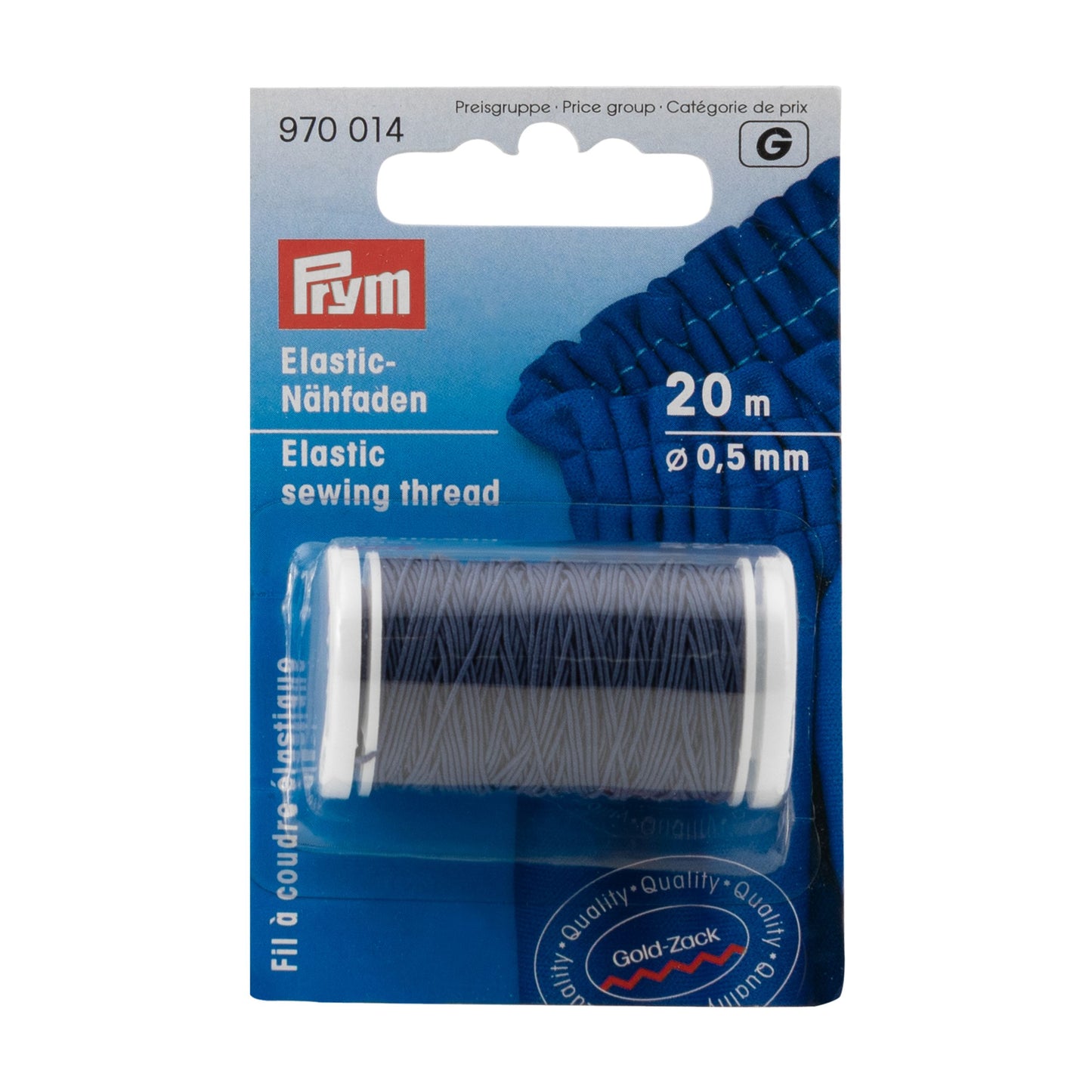 Elastic sewing threads in various colours
