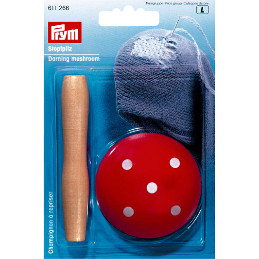 Prym Hardwood Toadstool Darning Mushroom