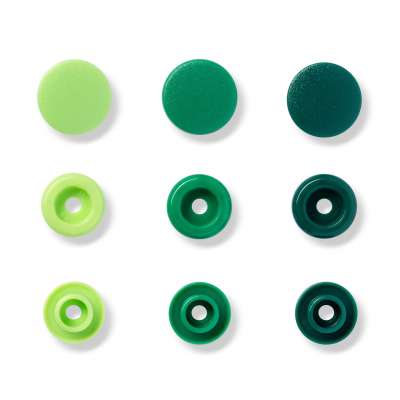 Prym Love ColorSnaps fasteners greens