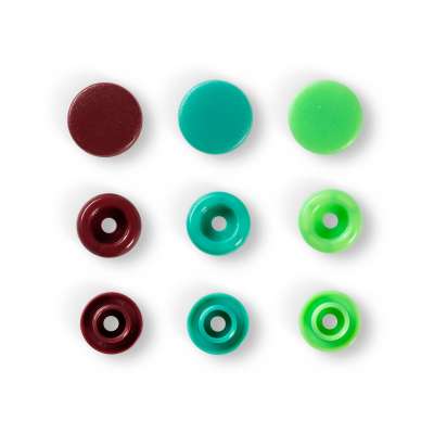 Prym Love ColorSnaps fasteners green/brown