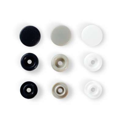 Prym Love ColorSnaps fasteners - Blk-White - Grey