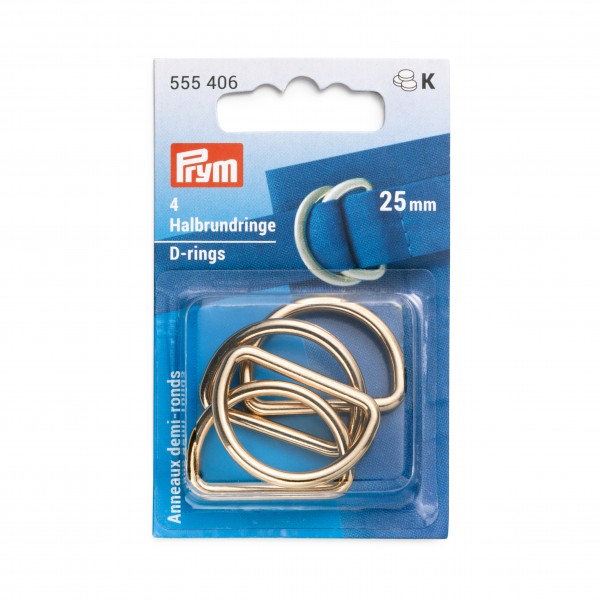 Prym D-rings - 40mm - silver - 2 pack