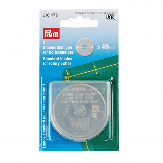 Prym/Olfa Rotary cutter replacement blades - 45mm 3 Blade Pack