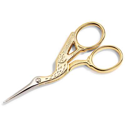 Prym Stork Embroidery scissors - 9cm gold plated