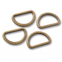 Prym D-rings - 25mm - gunmetal - 4 pack