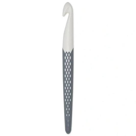 Wool crochet hooks, prym.ergonomics, 15 mm/18.5cm petrol green