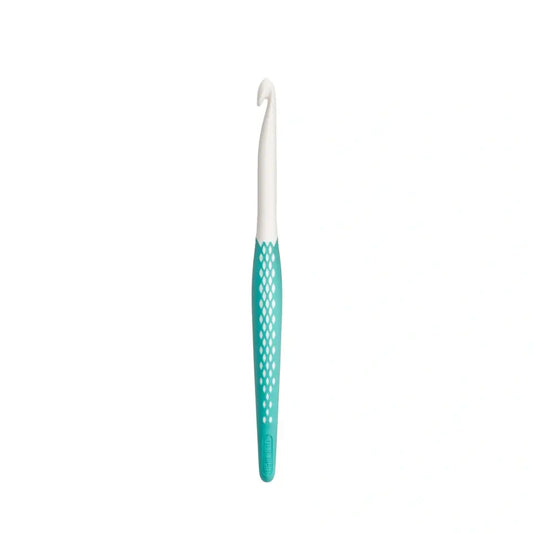 Wool crochet hooks, prym.ergonomics, 8 mm/17cm mint