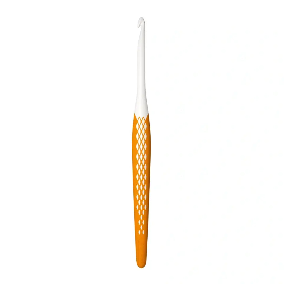 Wool crochet hooks, prym.ergonomics, 5 mm/16cm honey