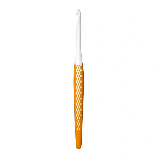 Wool crochet hooks, prym.ergonomics, 5 mm/16cm honey