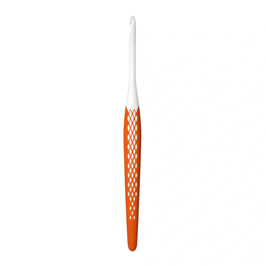 Wool crochet hooks, prym.ergonomics, 4.5 mm/16cm orange
