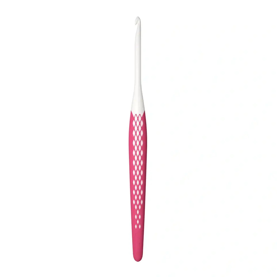 Wool crochet hooks, prym.ergonomics, 4 mm/16cm rose