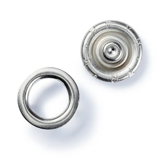 Prym Non-sew press fasteners jersey, 10mm, silver
