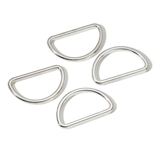 Prym D-rings - 25mm - antique silver - 4 pack