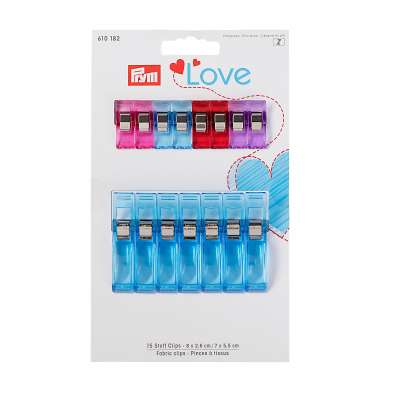 Prym Love Fabric Clips 2.6 & 5.5cm