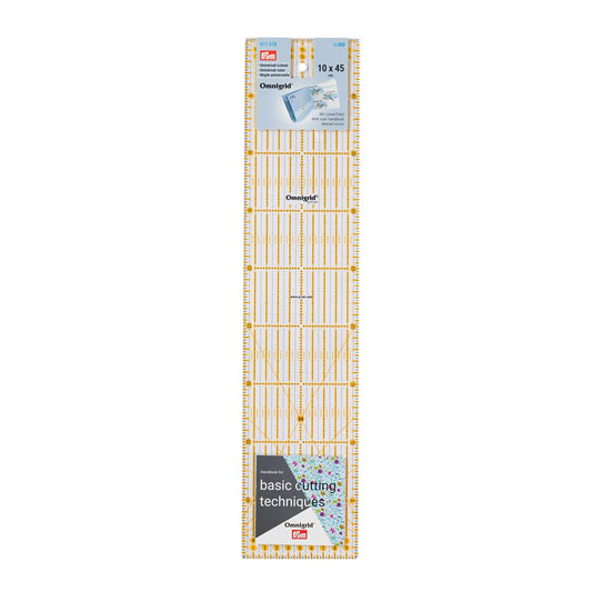 Prym Universal Rulers - metric -10 x 45cm Omnigrid